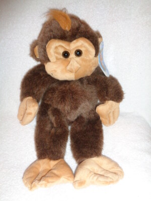 Monkey Charlie Chimp Animaland 16'' Teddy Bear Stuffers 2006 plush hollow Animal