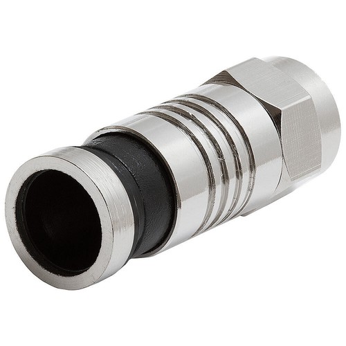 4 Pack F-Type Compression Connector for RG6 Coaxial Cable Coax Wire Waterproof - Picture 2 of 7