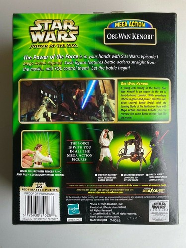 STAR WARS POTJ MEGA ACTION OBI-WAN KENOBI FIGURE MIB - Picture 2 of 2