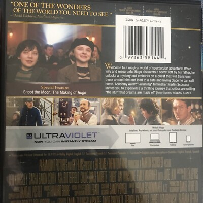 Hugo Dvd Martin Scorsese Ben Kingsley Sacha Baron Cohen Asa