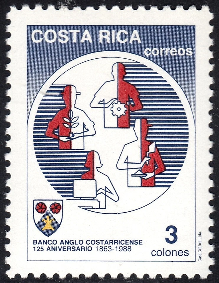 Costa Rica 503 1988 Banco Anglo Costarricense MNH