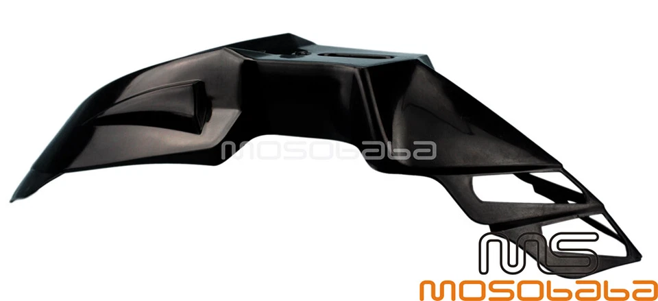 Guardabarros delantero universal negro para moto de cross enduro pit bike Supermoto Foto 4 de 4