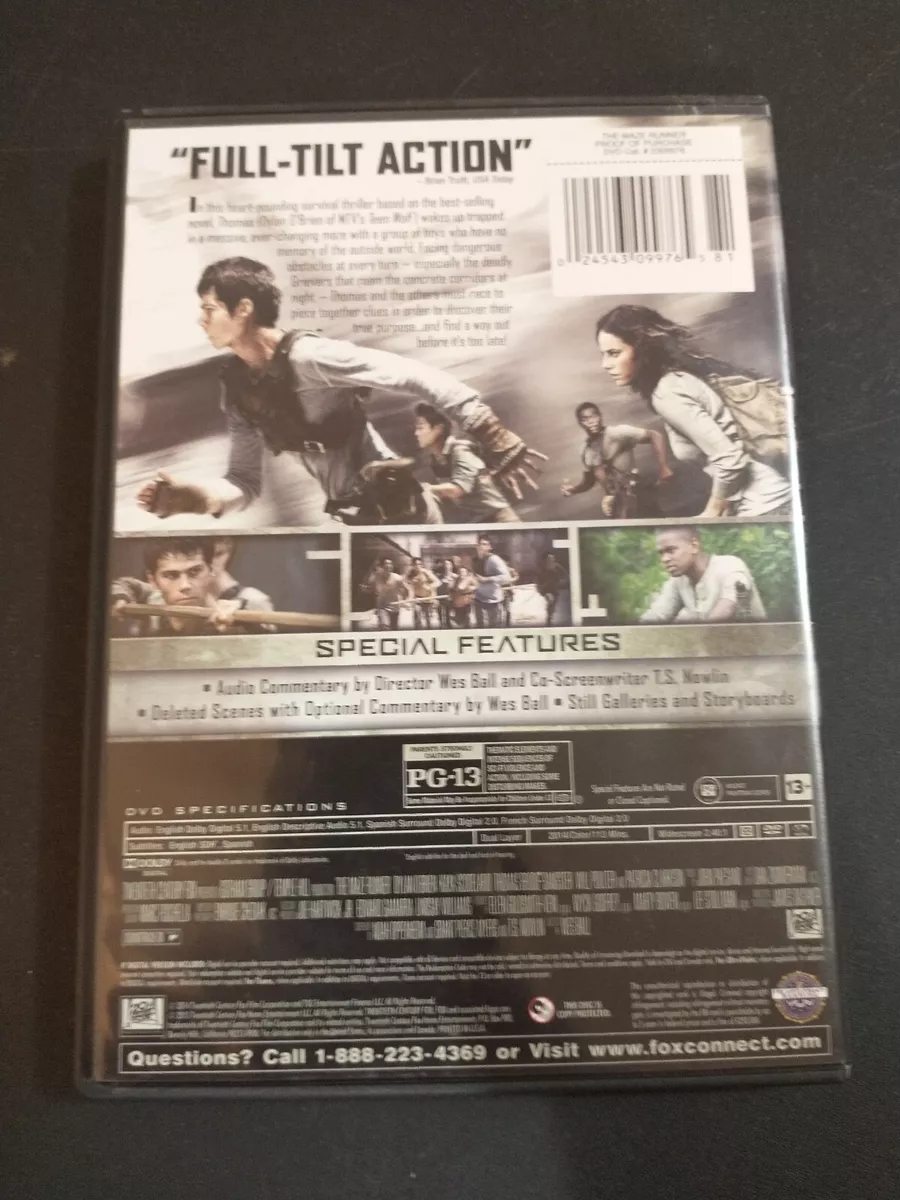  Maze Runner Trilogy (DVD) : Dylan O'Brien, Kaya