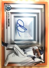 2022 Bowman Chrome in 3D AUSTIN MARTIN Auto Orange Refractor /25 SP Rookie Twins