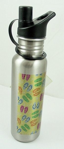 Flip Flops Design Stainless Steel Water Bottle - 003730-image