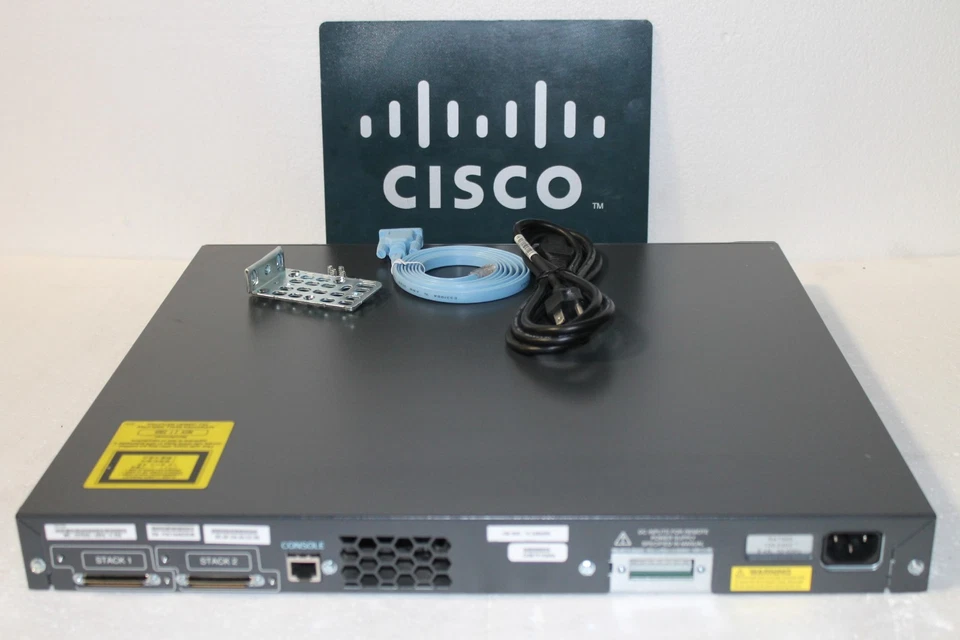 Cisco Catalyst WS-C3750G-48PS-E 48-Ports Rack Switch Stackable 3750G PoE-48 - Image 3 of 4