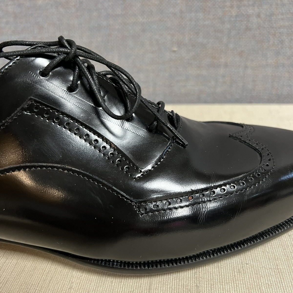 San Remo Men’s Black Leather Oxford Shoes Size 10 Amazon.com | Santimon Mens Dress Shoes Fomal Leather Oxfords  main image 3