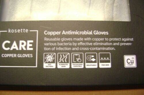 NIB- KOSETTE CARE COPPER ANTIMICROBIAL REUSEABLE SIZE "L" GLOVES - Bild 5 von 8