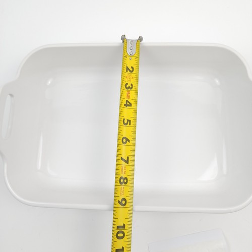 Temp-tations Woodland 9" x 13" Baker with Upswept Handles White - Picture 5 of 7