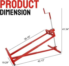 Universal Powder Coated Lift Jack For Lawn mowers and Garden Tractors 882 Lbs