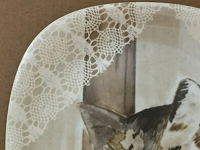 Vintage Cat Porcelain Quadro Plate Minou-ettes Pradalie Collection