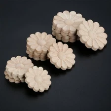 Novel Wooden Mouldings Carved Onlay Applique Decal Door DIY Decor Ornament Craft