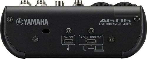 YAMAHA AG06 AG06MK2 B Black 6ch Live Streaming Mixer USB Audio Interface NEW BOX - Picture 4 of 10