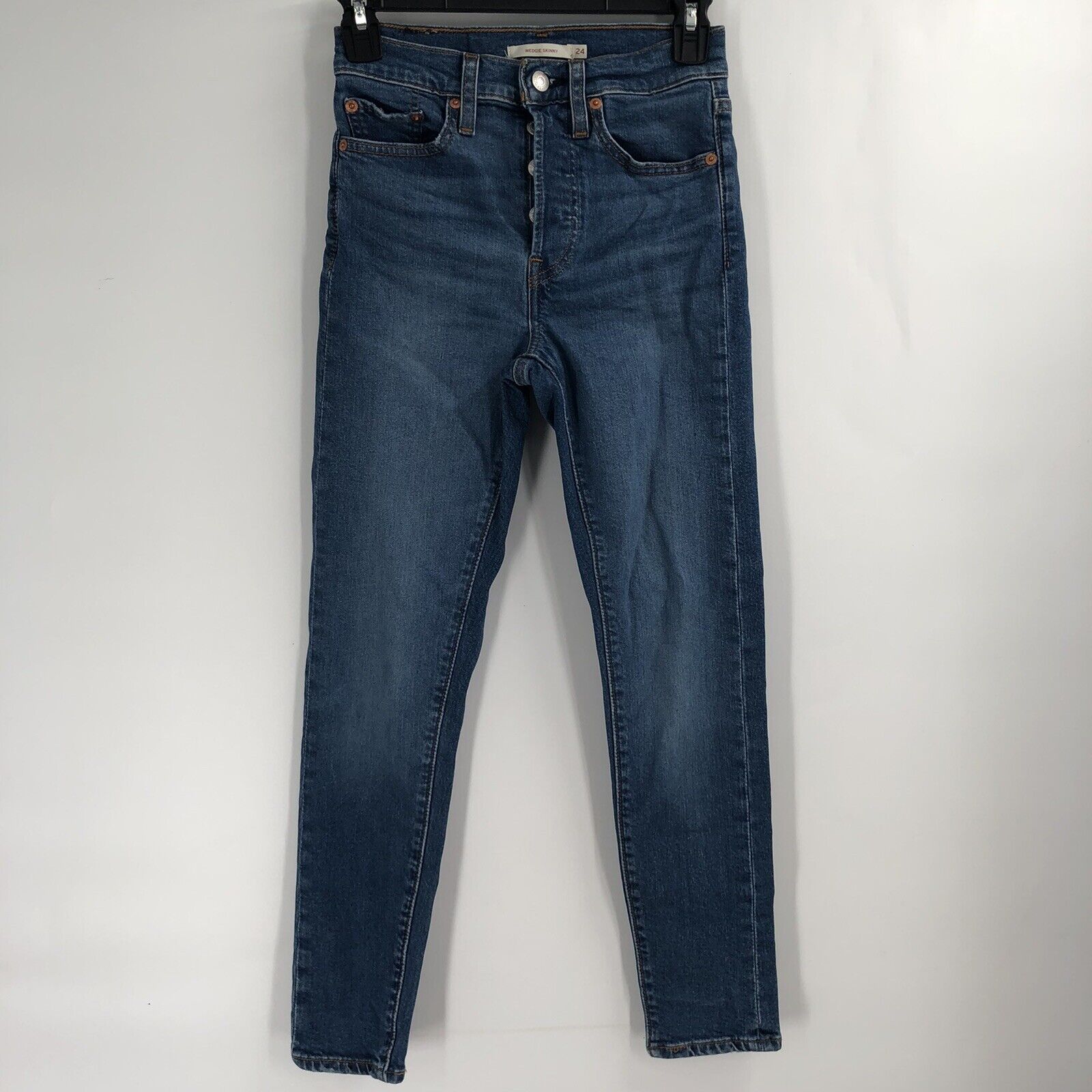 LEVI'S Wedgie Skinny Jeans High Rise Button Fly S… - image 2