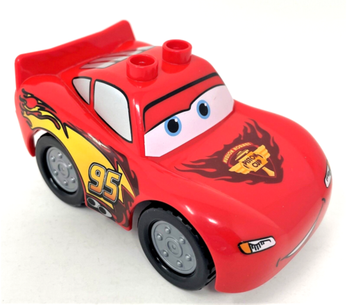Lego Duplo Disney Pixar voitures Lightning McQueen tasse piston #95 voiture de remplacement - Photo 1 sur 3