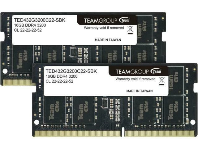 Team Group DDR4 SDRAM 32 GB Total Capacity Memory (RAM) for sale