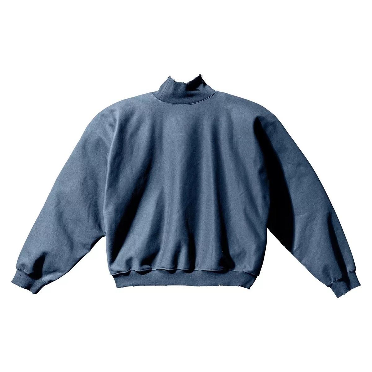 Yeezy Gap Balenciaga High Neck Distressed Mockneck Sweater Yeezy Gap Balenciaga High Neck Distressed Mockneck Sweater