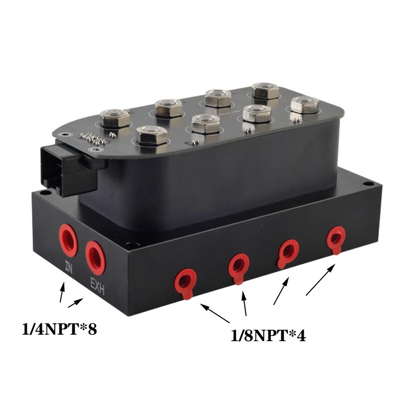 Car 12v Solenoid Valve Air ride Corner Block Suspension manifold valve 0-300psi Foto 2 de 4