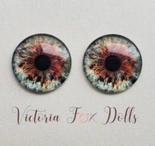 Blythe Doll Eyechips Glass Realistic Eye Chips 14mm Custom Furby Ooak Blythe Bjd