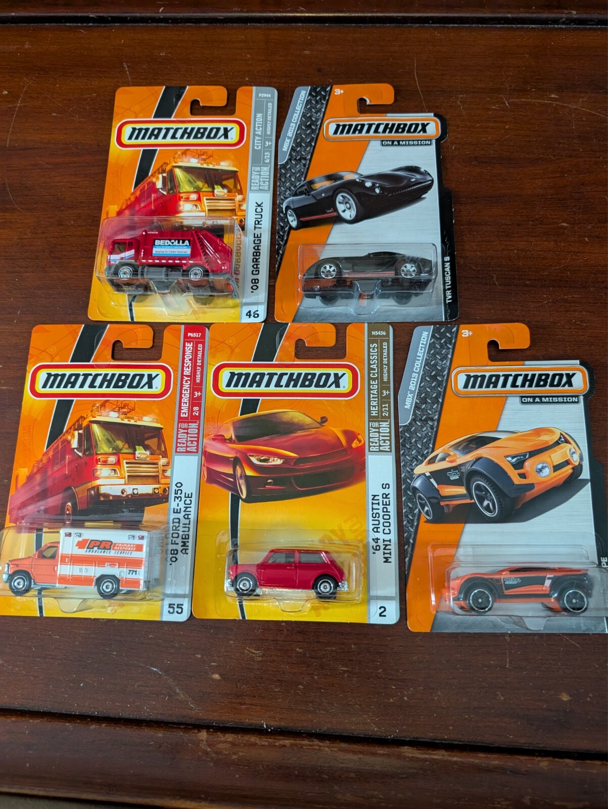 Lot of 5 Diecast Matchbox Heritage Classics Emergency On A Mission