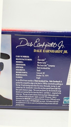 1998 Dale Earnhardt Jr #1 Coca-Cola Racing NASCAR, 1:24 Hasbro Winner's Circle - Picture 10 of 13