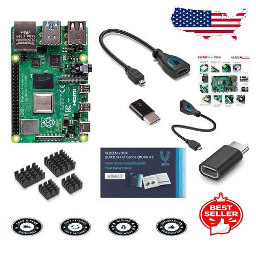 Complete Raspberry Pi 4 Model B 4GB Kit: Adapters, Cooling & Quick Setup Guide