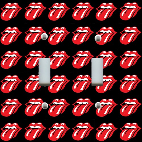 ROLLING STONES MICK JAGGER LABIOS repetición MÚSICA Interruptor de luz Cubierta de salida de placa de pared - Imagen 4 de 23