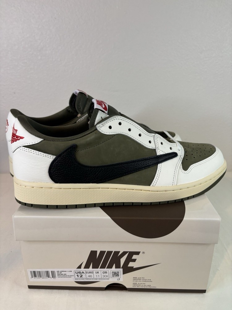 Jordan 1 Retro Low OG SP Travis Scott Medium Olive DM7866-200 Men's
