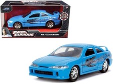 Mia's Acura Integra Light Blue with Graphics "Fast & Furious" Movie 1/32 Diecast