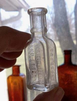 SAMPLE SOZODONT FOR THE TEETH BREATH 1890s BOTTLE SHOWN DUG IN OUR DIGGING VIDEO