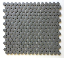 Penny Round 3/4" Unglazed Matt Iron Porcelain Mosaic Wall Floor Tile Bath 