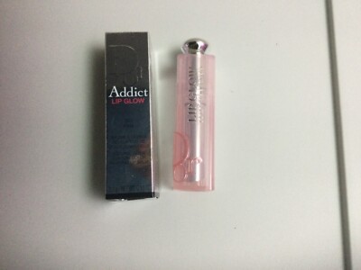 Dior Addict Lip Glow Full Size 0.11 oz - 001 Pink NEW Boxed Natural Glow