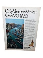 1974 Seagrams VO Whisky Venice Original Print Ad