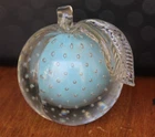 VTG MURANO Art Glass Peach Fruit PAPERWEIGHT BOOKEND - Large Heavy