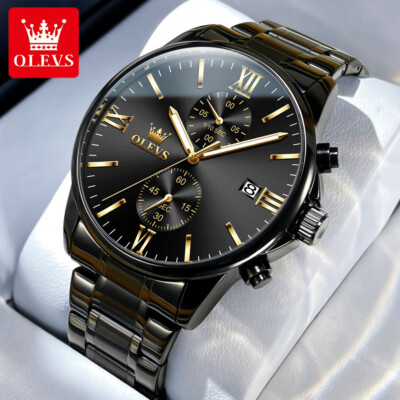 OLEVS New Luxury Men's Watches Quartz Watch Waterproof Luminous Men's Wristwatch