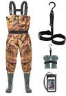 Fishing Bootfoot Chest Wader Nylon/Pvc Insulated Waders for Men Women M8/W10