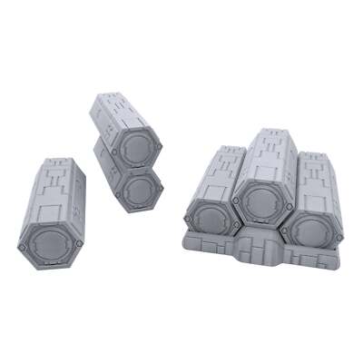 Stackable Sci-Fi Containers by Terrain4Print, 3D Printed Tabletop RPG Scenery