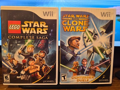LEGO Star Wars Complete Saga Clone Wars: Lightsaber Duels (Nintendo Wii  Lot) - Main Image