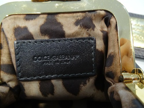 Dolce Gabbana Leather Coin Purse & Key Chain Grey Colour - Picture 11 of 11