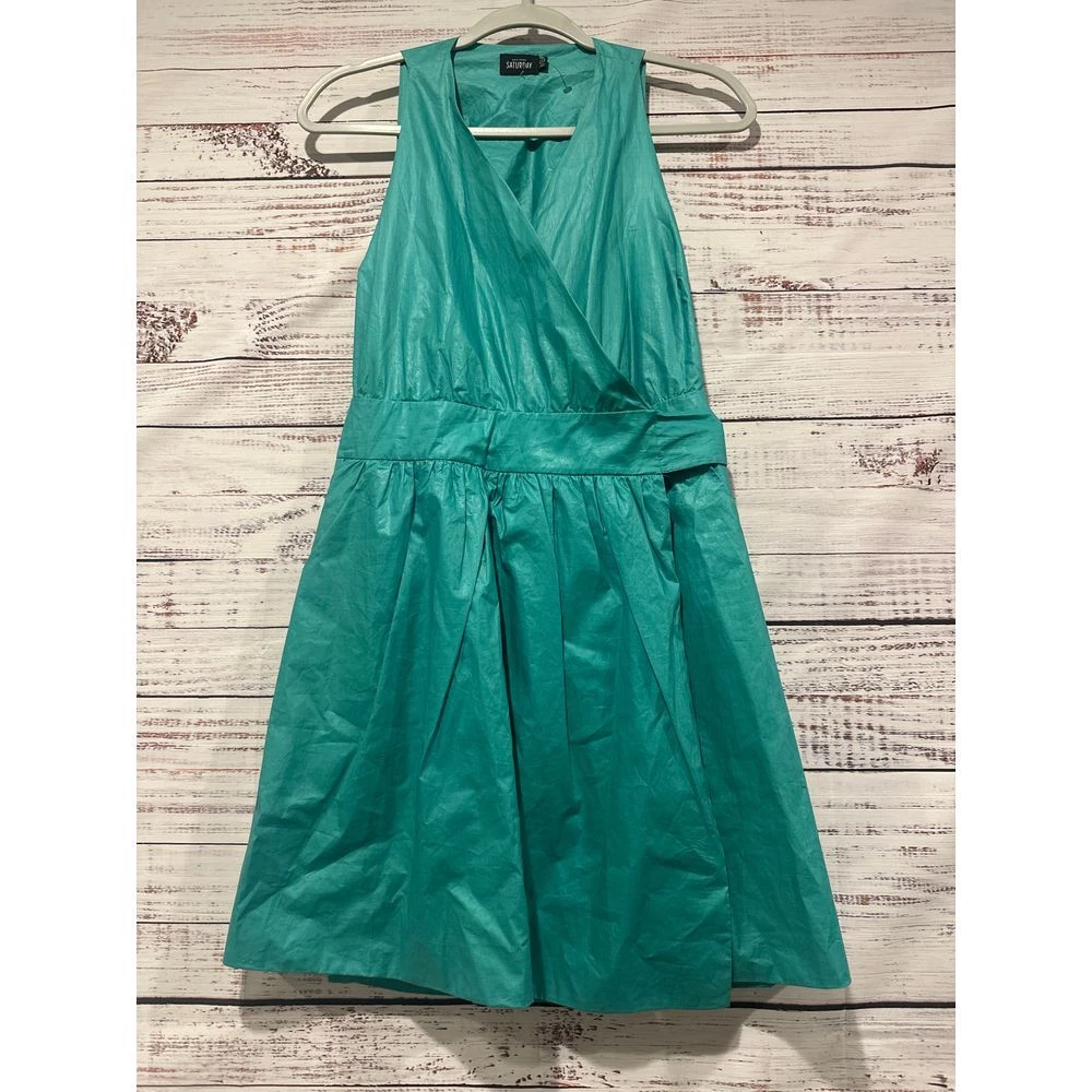 Abito smanicato Kate Spade Saturday Wrap nuovo senza etichette taglia 0