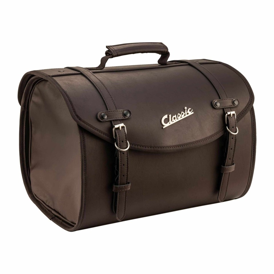 Bag SIP Classic Large Faux Leather Brown Dark RAL8019 for Luggage Rack