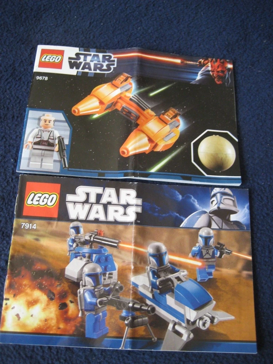 Lego Instructions Manuals ONLY Star Wars 7914 and 9678