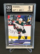 Logan Cooley 2023-24 Upper Deck Young Guns Rookie # 701 Mint BGS 9