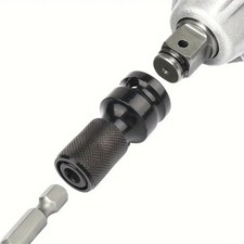 Impact Wrench to Drill Adapter 1/2 to 1/4 Hex Bit Holder Converter