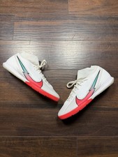 NIKE MERCURIAL SUPERFLY 7 ACADEMY IC AT7975-163 WHITE-FLASH CRIMSON Soccer SZ 12