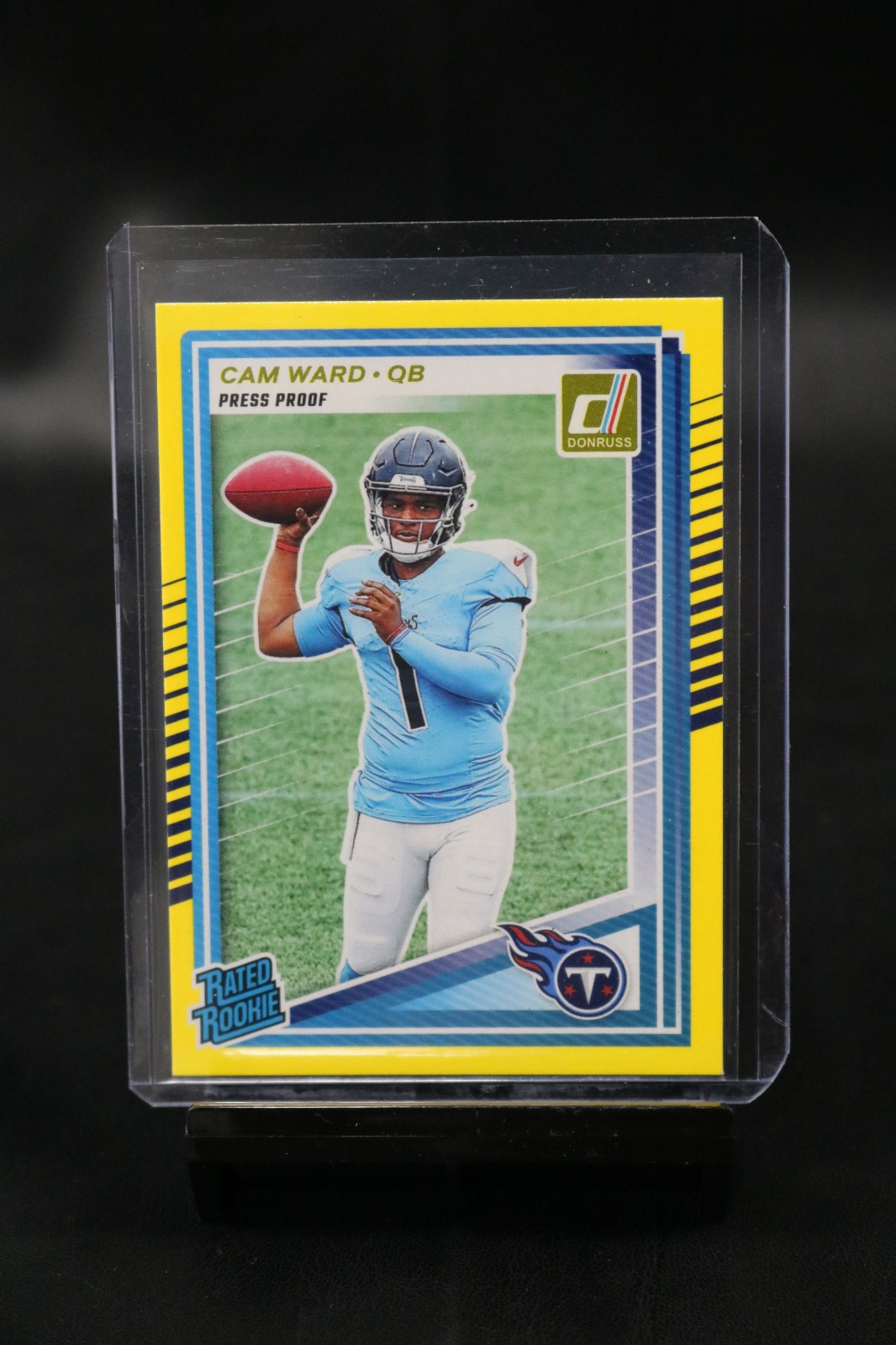 2025 Panini Donruss - Rated Rookie Cameron Ward #350 Press Proof Yellow (RC)