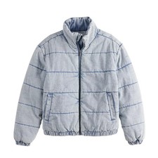 Chaqueta acolchada POPSUGAR Stone Washed Demin (M), nueva con etiquetas, envío gratuito