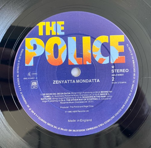 The Police - Zenyatta Mondatta Vinyl LP Schallplatte AMLH64831 A&M 1980 NM/Sehr guter Zustand+ - Bild 5 von 9