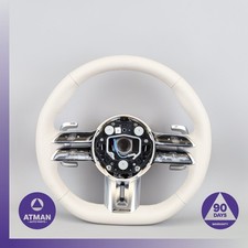 19-25 Mercedes-Benz W223 S-Class W206 W236 W296 AMG Steering Wheel Beige OEM