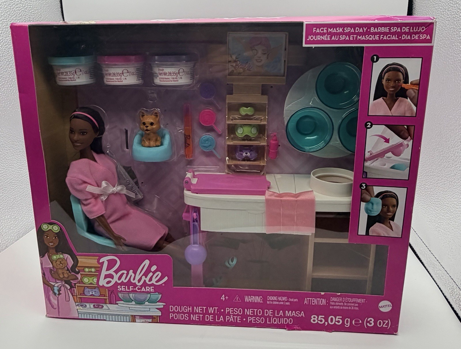 Barbie Face Mask Spa Day Doll Playset 262346